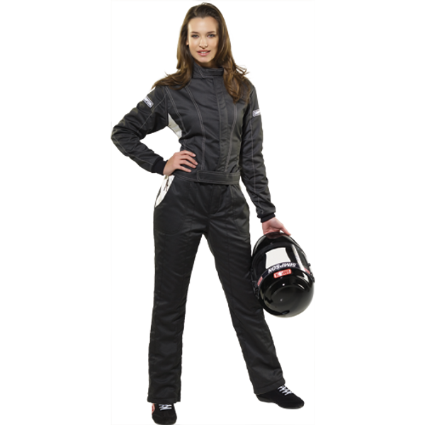 Simpson Racing Vixen II Women's Racing SuitX-Small - Black/White