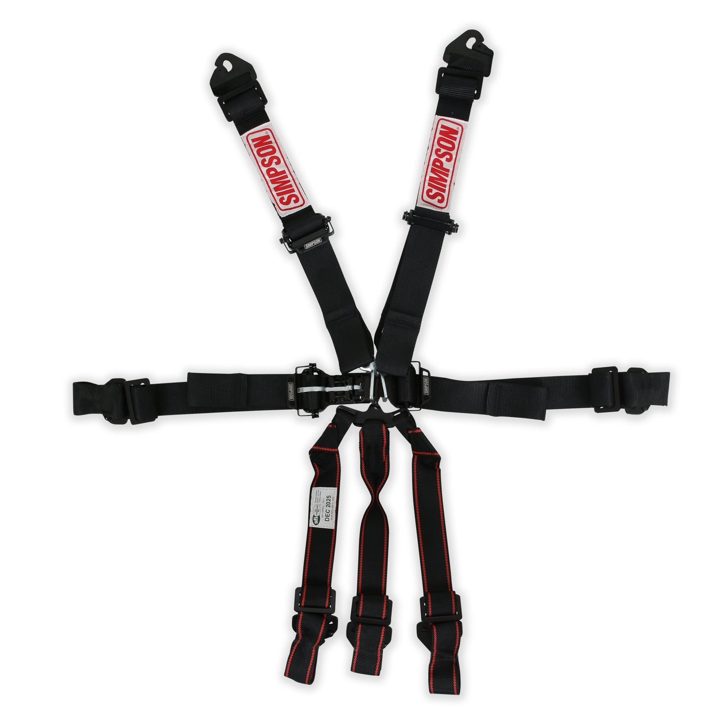 Simpson Latch & Link Harness 2" Double Pull down SFI 16.17-point, Clip in