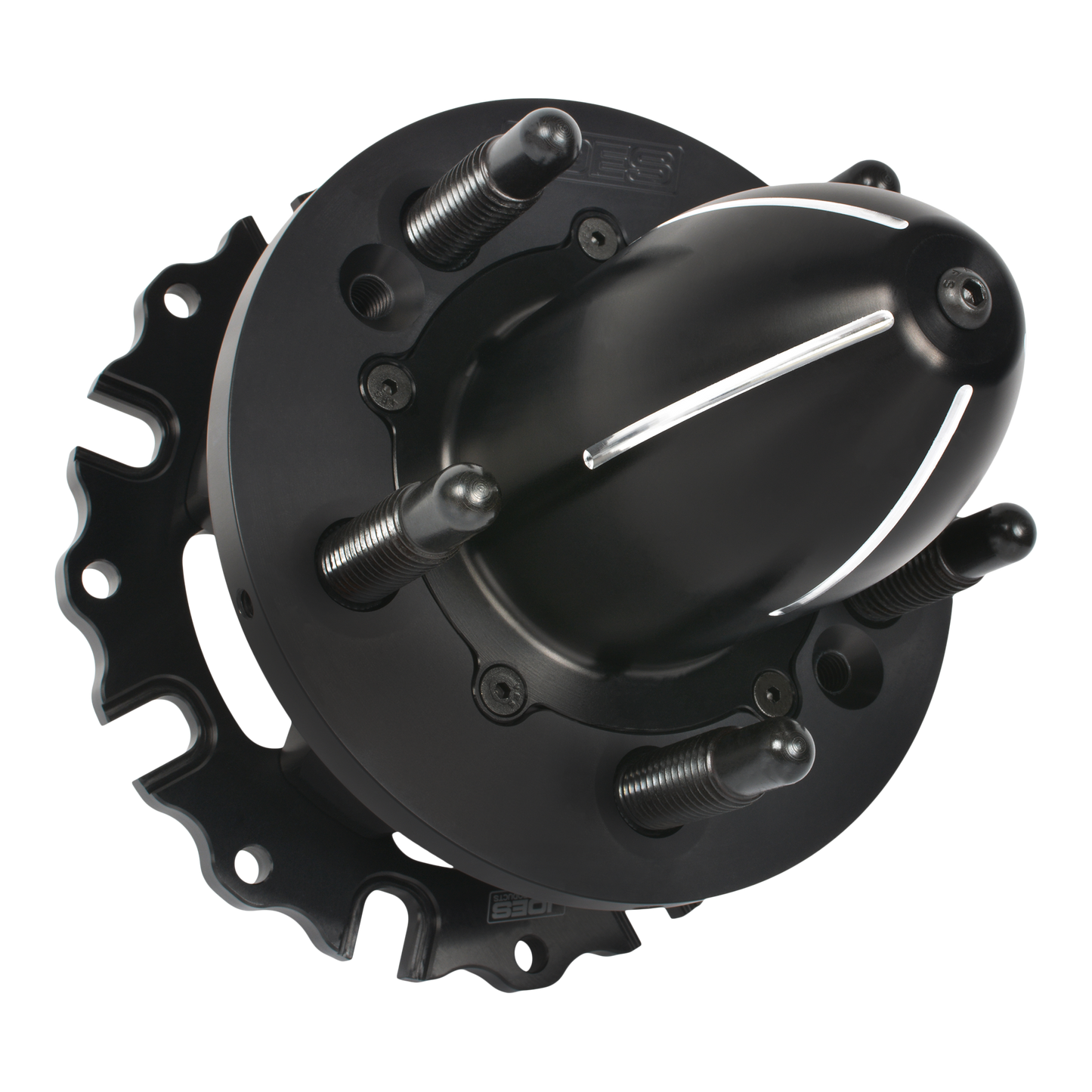 5x5 Billet Aluminum Front Hub Floater Style Hub Kit, Black