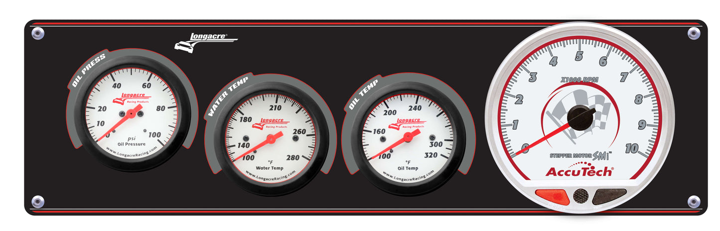 Sportsman™ Elite 3 Gauge Panel w/Tach Oil Pressure, Water Temperature, Oil Temperature