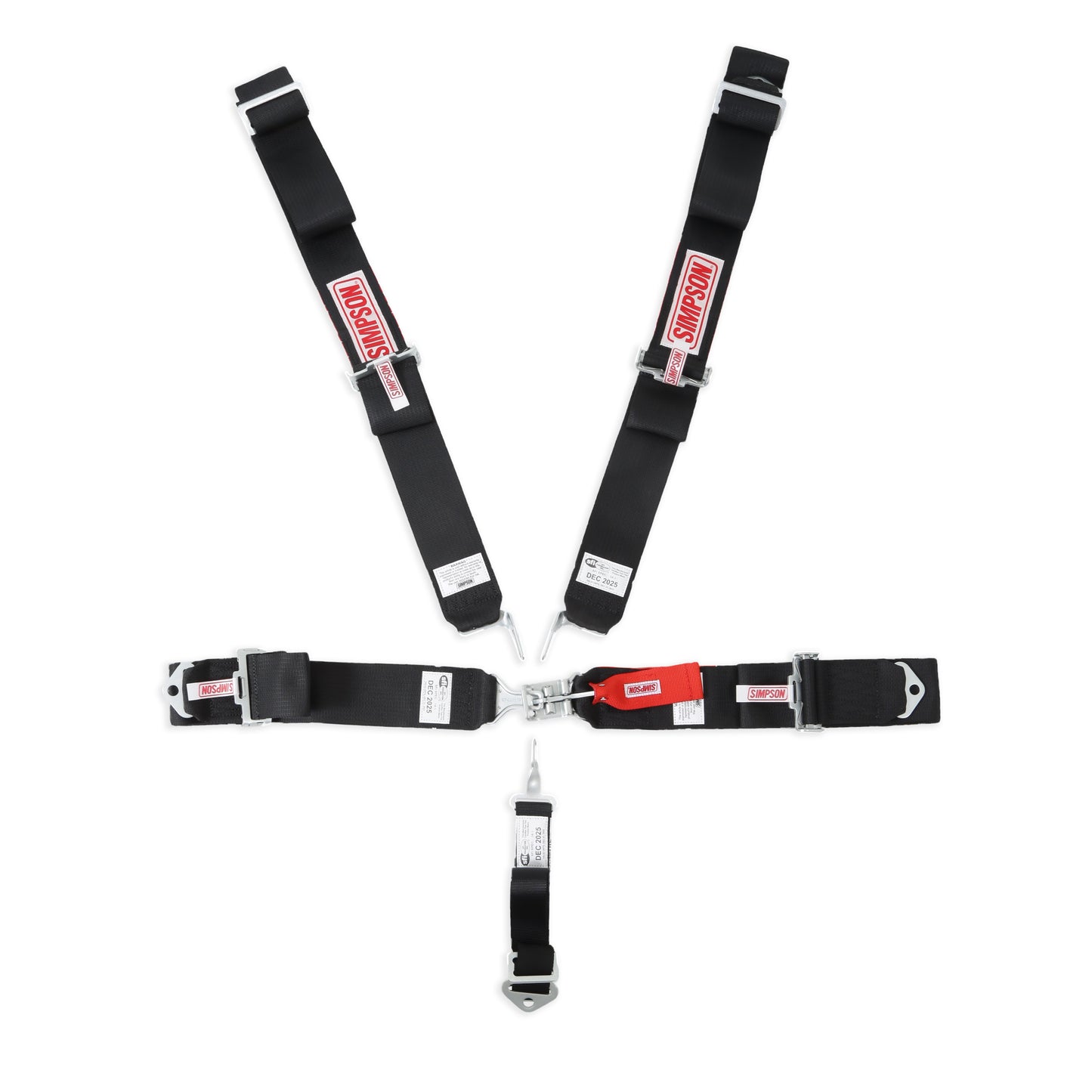 Simpson Racing STD. Latch & Link 5pt. HarnessBlack