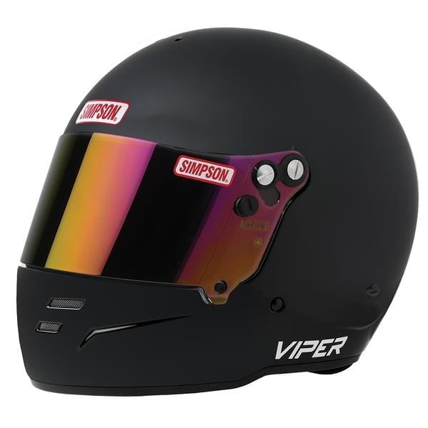 Simpson SA2020 Viper Racing HelmetXX-Large - Matte Black