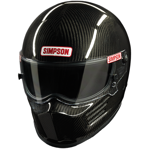 Carbon Bandit Racing Helmet No Vent MDMedium - Carbon Fiber