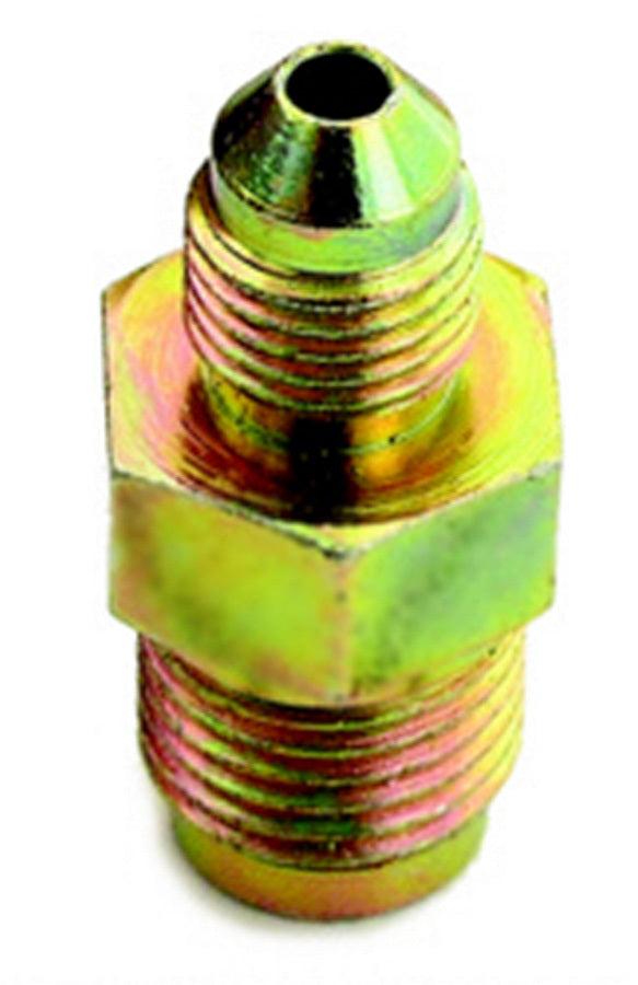 Fitting - Adapter - Straight - 4 AN Male to 7/16-24 in Inverted Flare Male - Steel - Cadmium - Hardline - Each