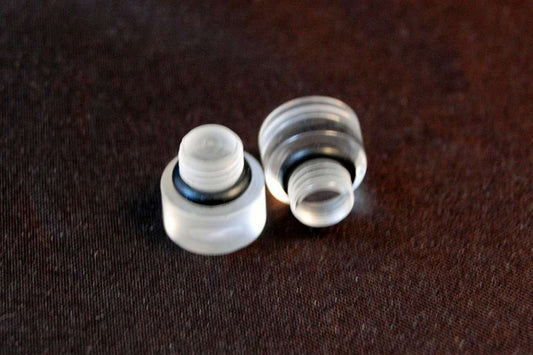 Float Bowl Sight Plugs - O-Ring - Clear Plastic - Holley Carburetors - Pair