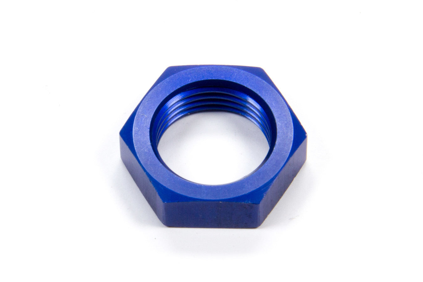 Bulkhead Fitting Nut - 8 AN - Aluminum - Blue Anodized - Each