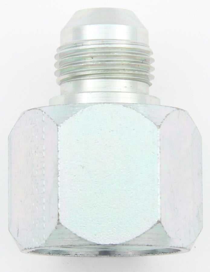 Fitting - Adapter - Straight - 12 AN Female to 8 AN Male - Steel - Natural - Each