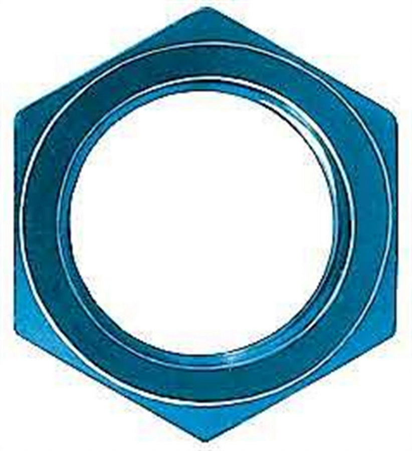 Bulkhead Fitting Nut - 3 AN - Aluminum - Blue Anodized - Pair