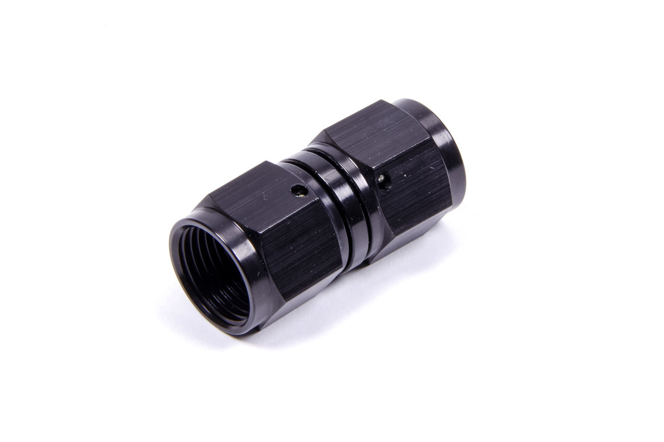Fitting - Adapter - Straight - 8 AN Female to 8 AN Female - Aluminum - Black Anodized - Each