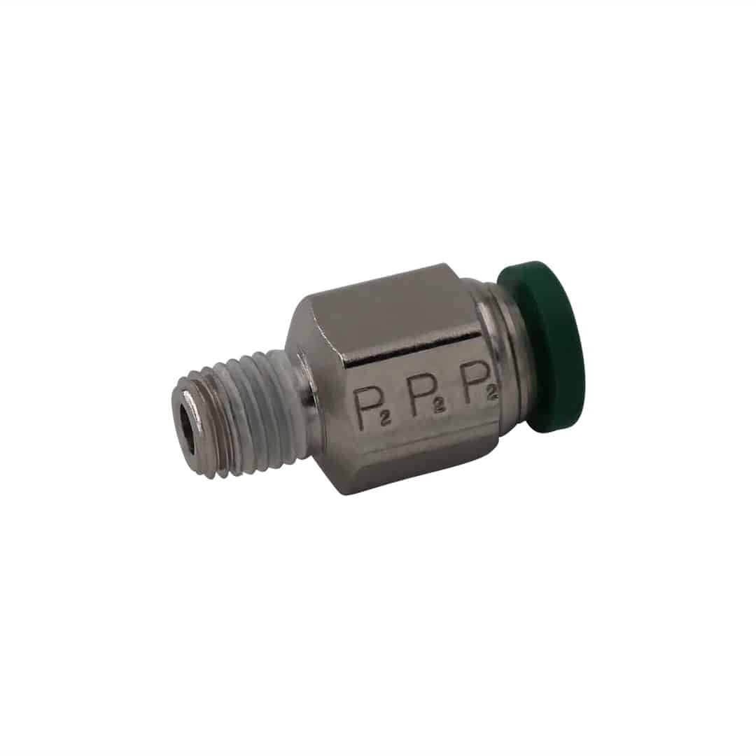 Fitting - Fuel Line Adapter - Straight - 1/16 in NPT Male to 1/4 in Female Quick Disconnect - Steel - Natural - Each