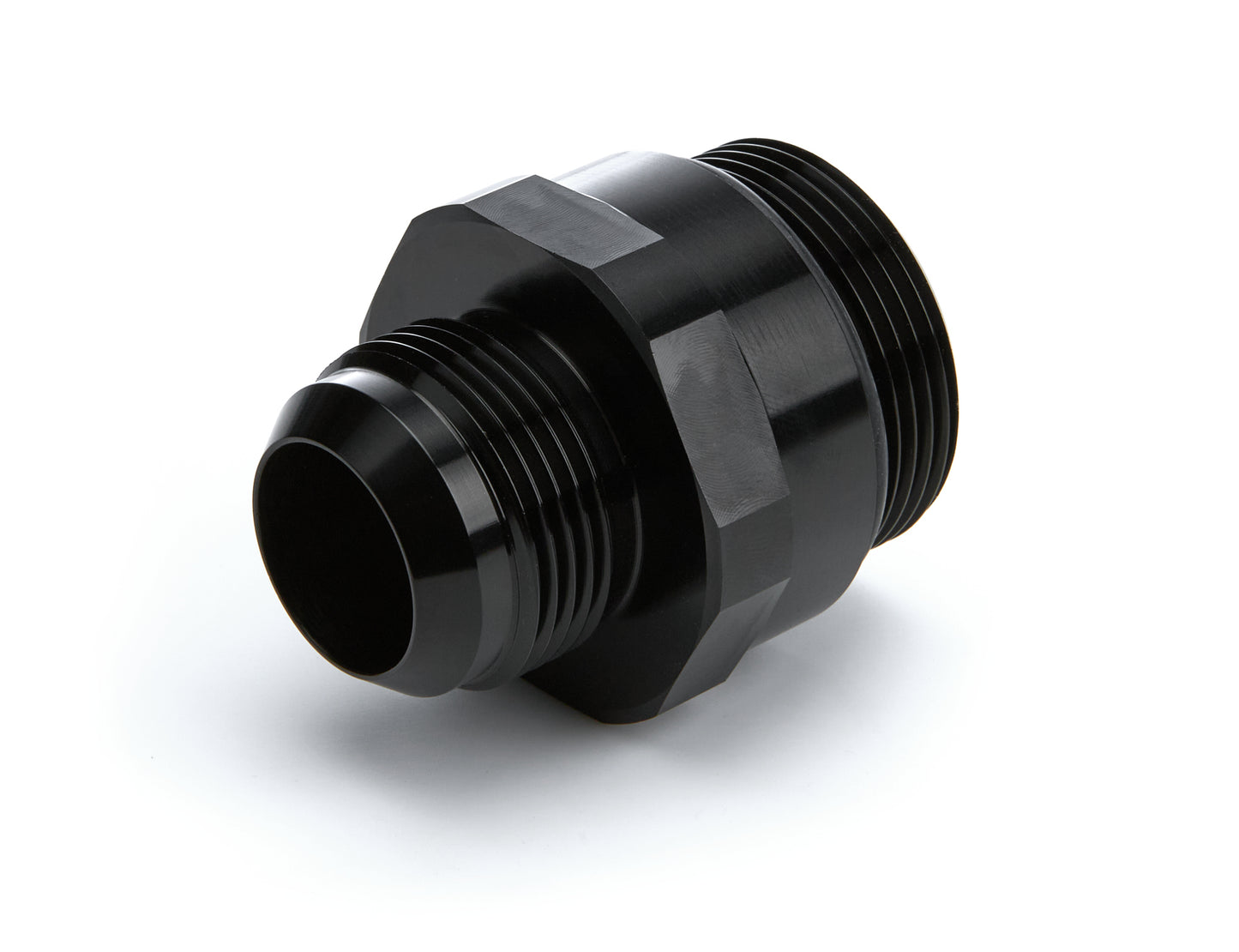 Fitting - Adapter - Straight - 16 AN Male to 20 AN Male O-Ring - Aluminum - Black Anodized - Each