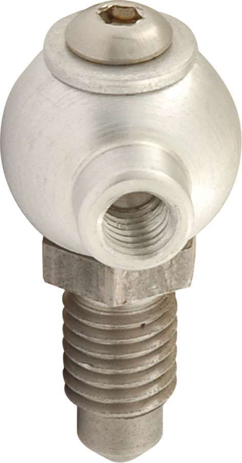 Brake Pressure Gauge Adapter - 1/4-28 in Thread to 10 mm x 1.50 Thread - Steel - Zinc Oxide - Metric Calipers - Brake Pressure Gauges - Each