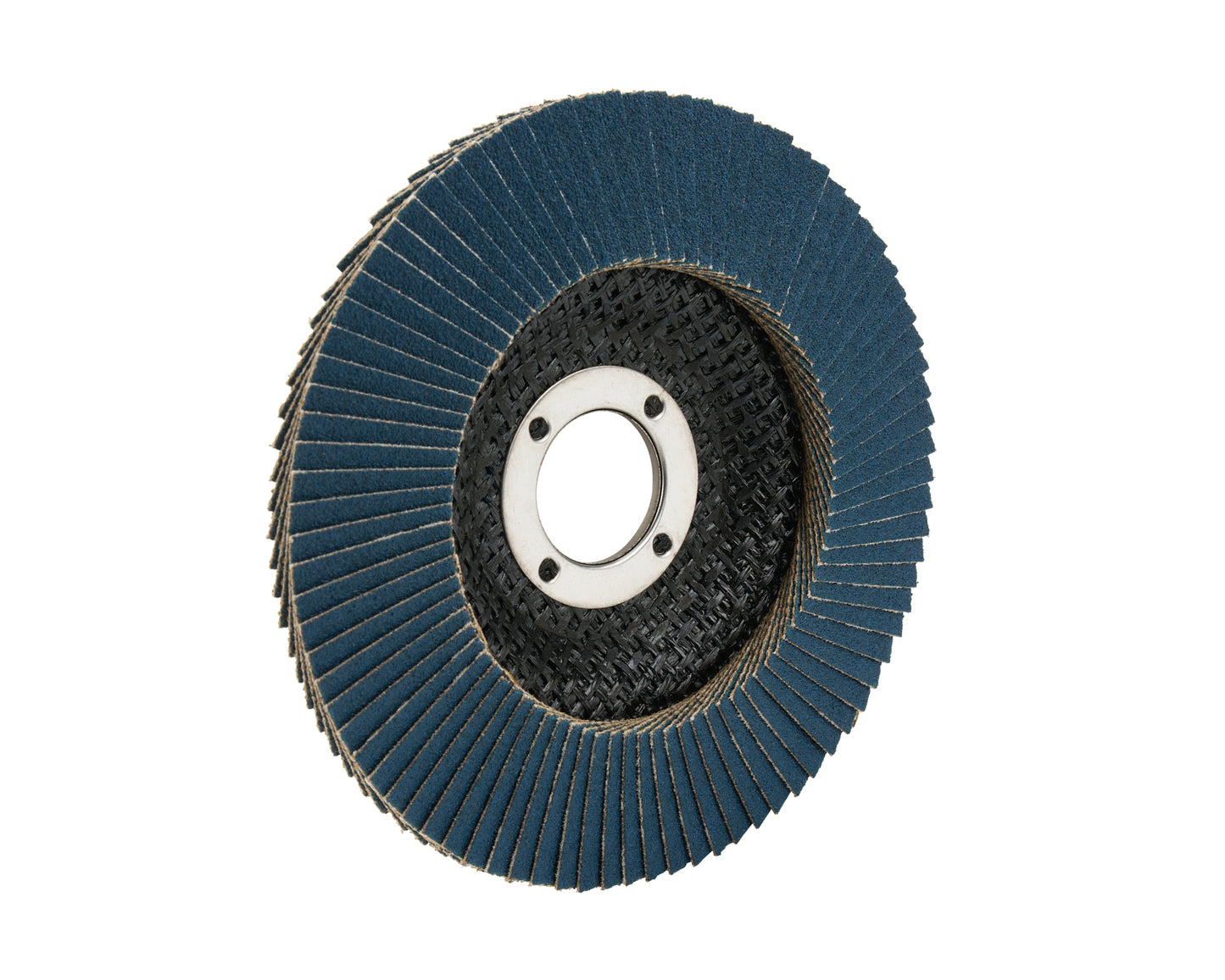 Sanding Disc - Flap Style - 4-1/2 in Diameter - 7/8 in Arbor - 13300 RPM - 80 Grit - Zirconia Grain - Each