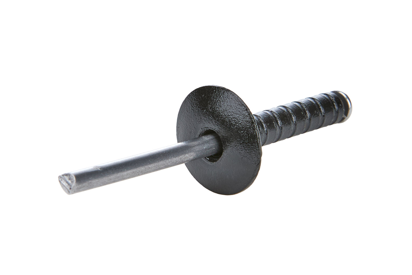 Rivet - Multi-Grip - 9/16 in Head - 3/16 in Steel Mandrel - 1/16-3/8 in Grip Range - Aluminum - Black Paint - Set of 250