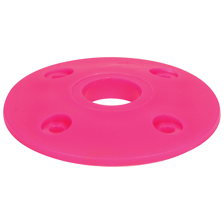 Scuff Plate - 2 in OD - 0.5 in ID - Plastic - Pink - Set of 4