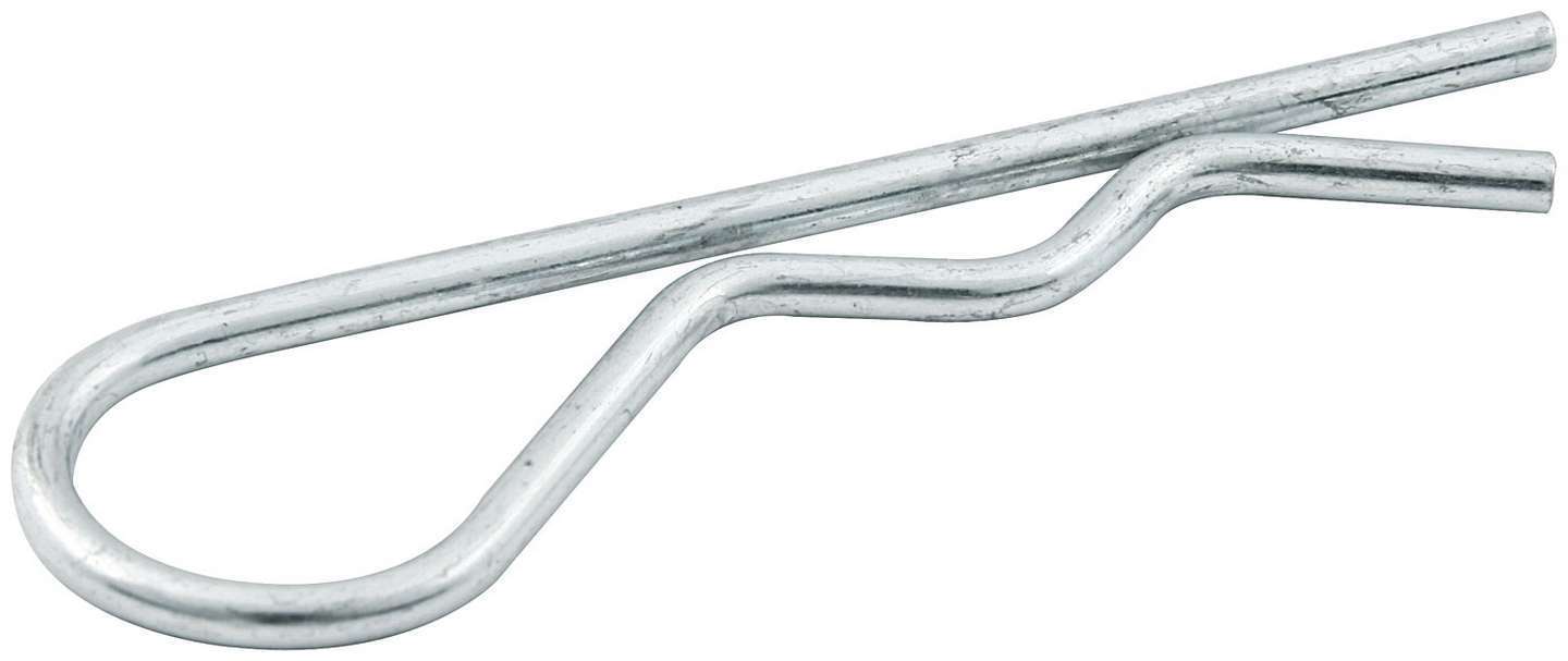 Hair Pin Clip - 2-1/2 in Long - 0.093 in Wire Diameter - Steel - Zinc Plated - Shock Quick Pins - Set of 10