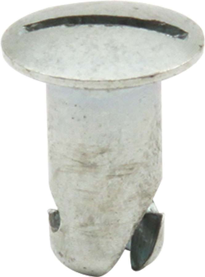 Quick Turn Dzus Fastener - Oval Head - Slotted - 1/4 x 0.400 in Body - Steel - Zinc Oxide - Set of 50