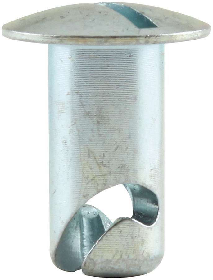 Quick Turn Dzus Fastener - Oval Head - Slotted - 5/16 x 0.500 in Body - Steel - Zinc Oxide - Set of 10