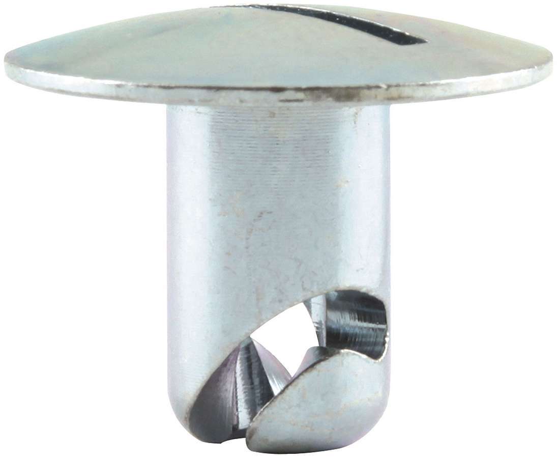 Quick Turn Dzus Fastener - Oversized Oval Head - Slotted - 7/16 x 0.500 in Body - Steel - Zinc Oxide - Set of 50