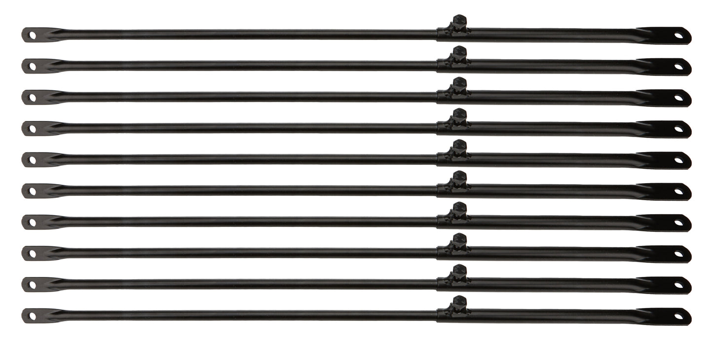 Body / Spoiler Brace - Telescoping - 21 to 26 in Long - Aluminum - Black Paint - Set of 10