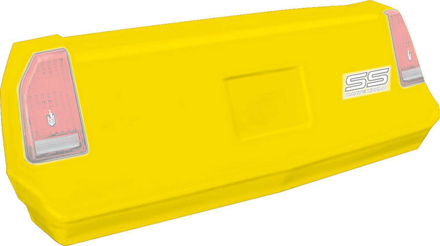 Bumper Cover - 2-Piece Complete - Rear - Plastic - Yellow - Chevy Monte Carlo SS 1983-88 - Kit