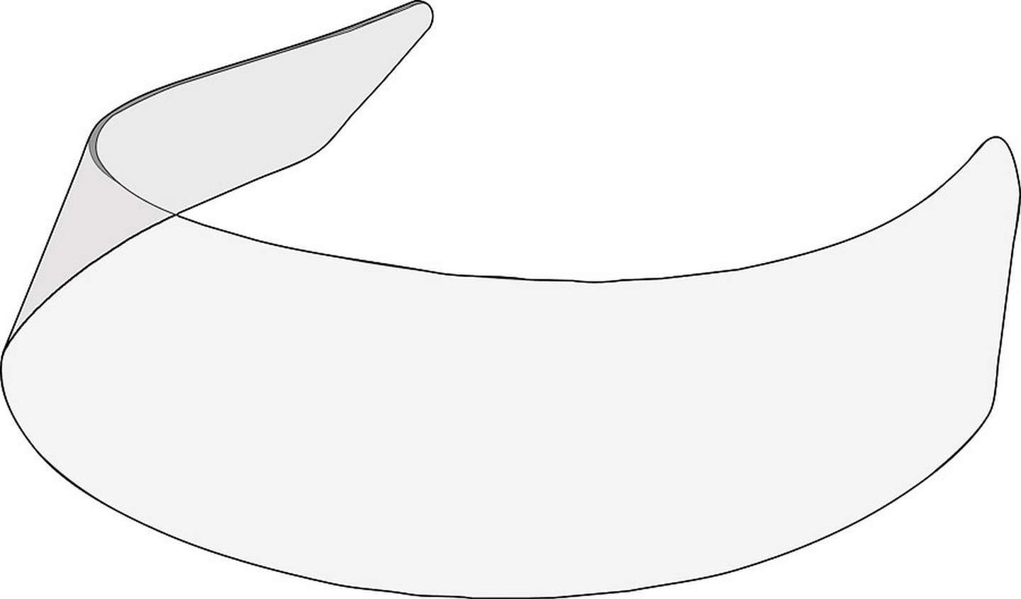 Cockpit Deflector - 30 in Long - 4.25 in Tall - Tinted - Polycarbonate - Each