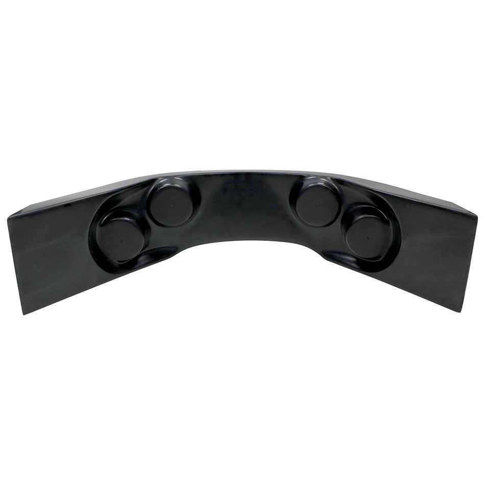 Gauge Mounting Panel - Curved - Fiberglass - Black - Each