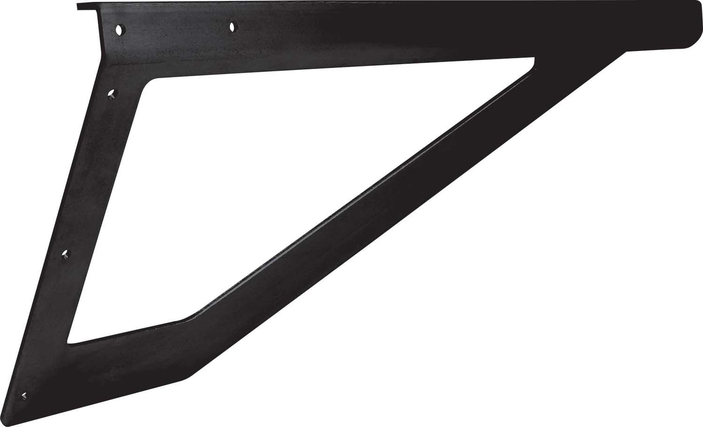Rear T-Bar Breakaway - Pre Drilled - Aluminum - Black Anodized - Dirt Late Model / Modified - Each