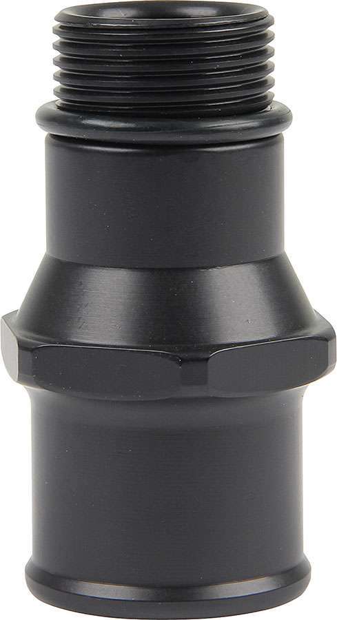 Fitting - Water Pump - 1-1/2 in Hose Barb to 1-1/4-12 in O-Ring - Aluminum - Black Anodized - In-Line Water Pumps - Each