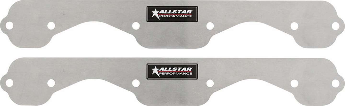 Engine & Accessories Port Blockoff - 1-Piece - Aluminum - Natural - Small Block Chevy - Pair