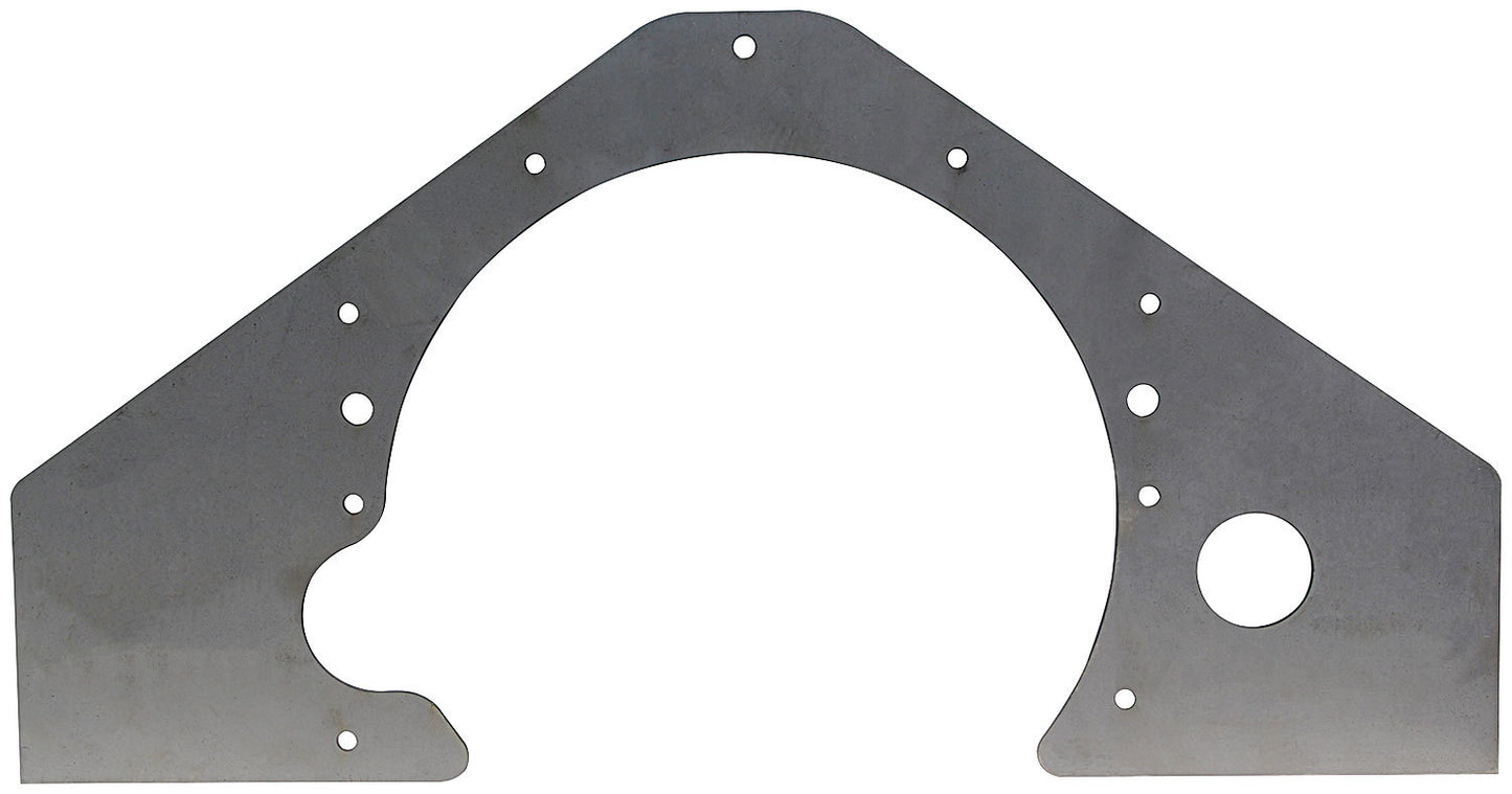 Motor Plate - Mid - 0.090 in Thick - Steel - Natural - GM V8 - Each