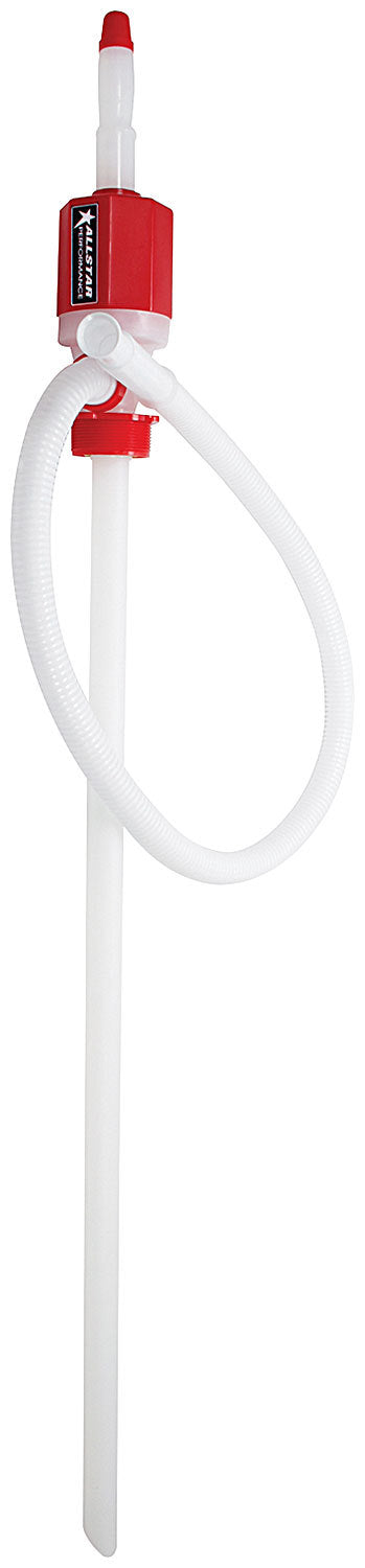 Transfer Pump - Manual - Hand Siphon - Plastic - Red / White - 55 gal Drums - Each