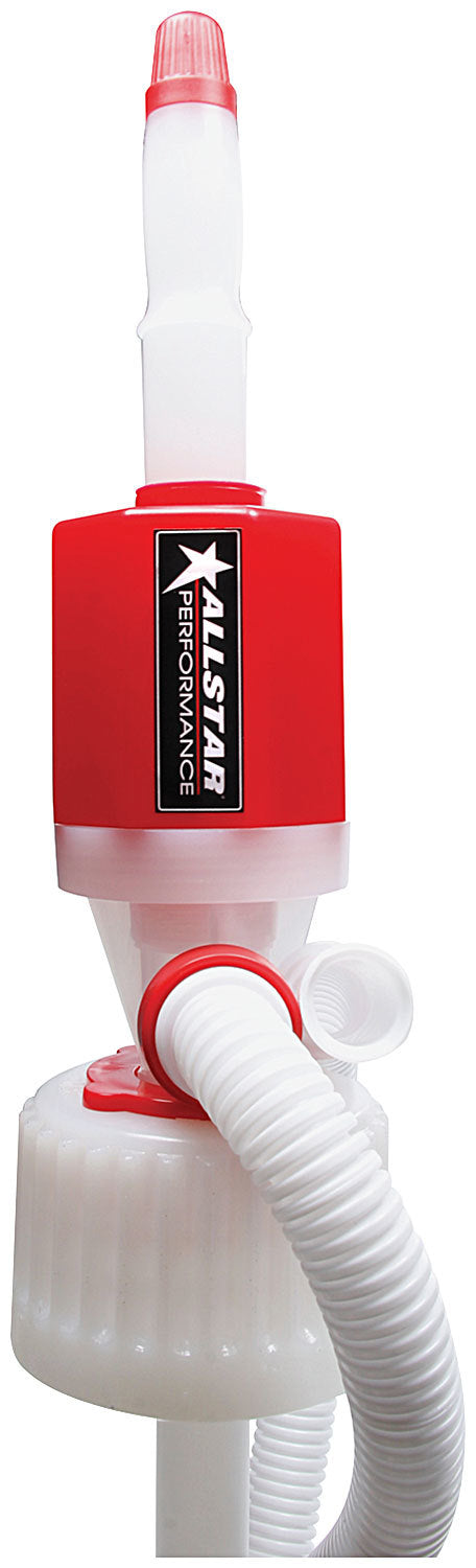 Transfer Pump - Manual - Hand Siphon - Plastic - Red / White - VP Utility Jugs - Each