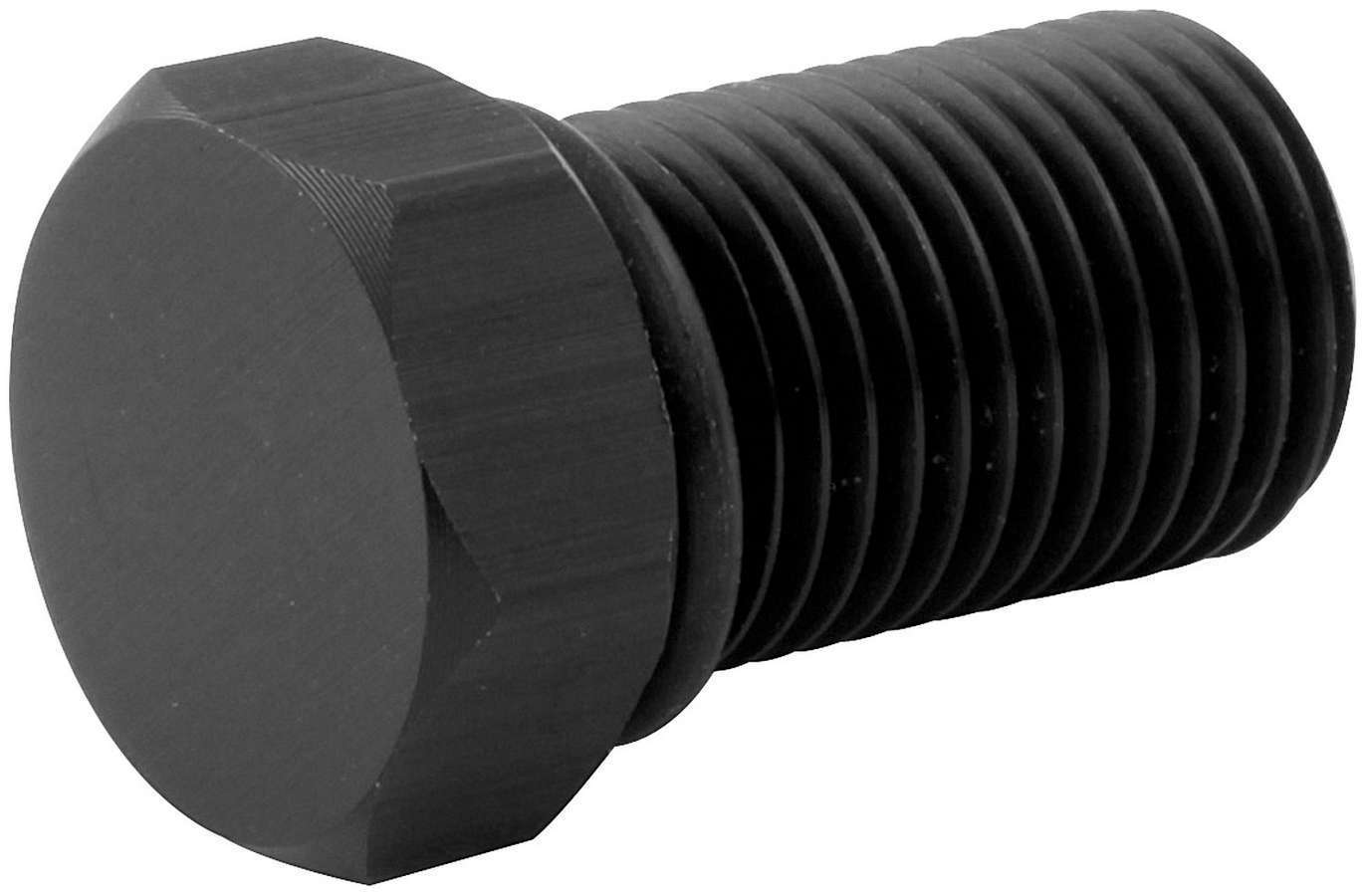 Down Nozzle Plug - 1/2-20 in Thread - 3/4 in Long - O-Ring - Aluminum - Black Anodized - Set of 8