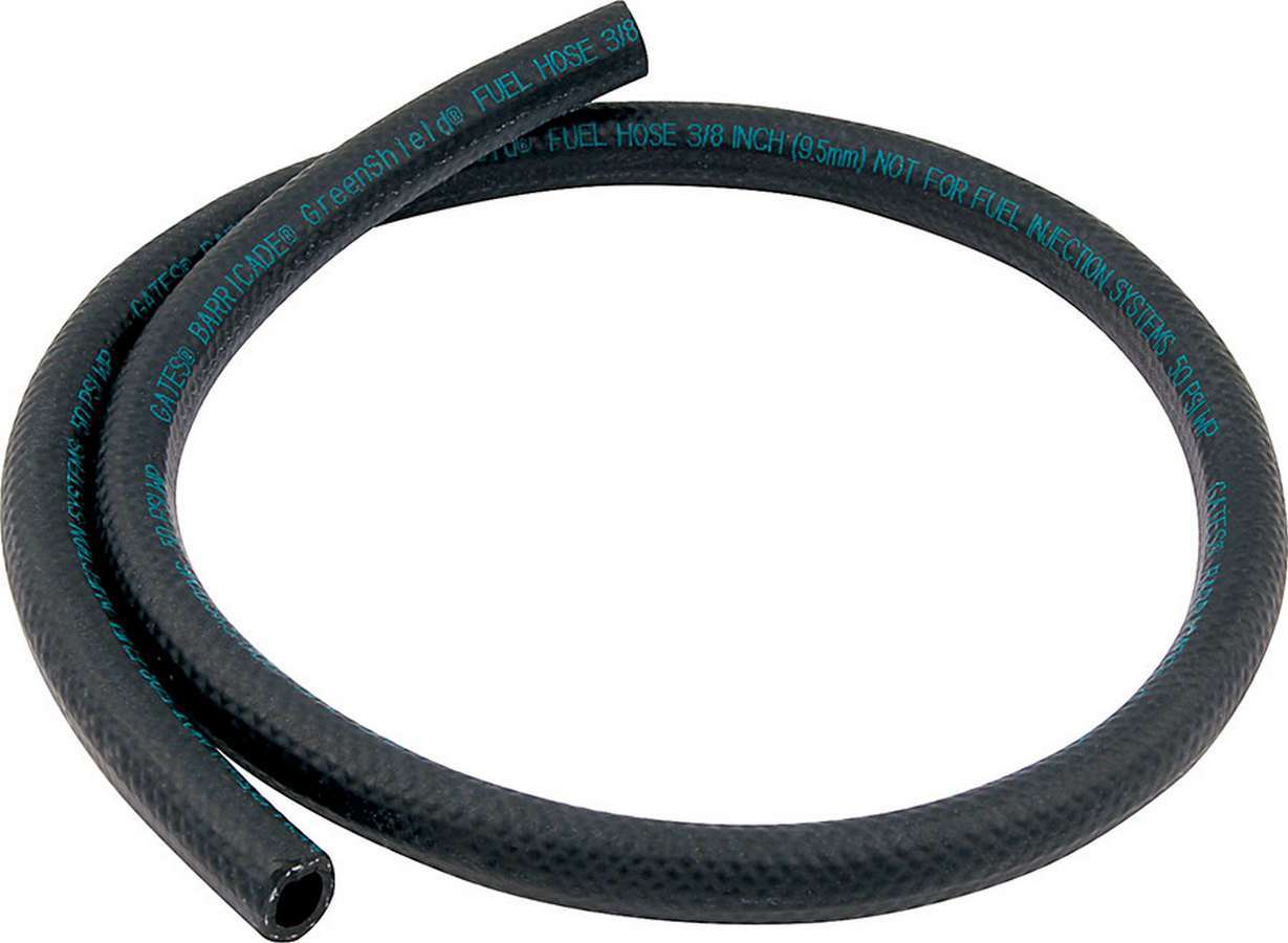 Hose - 1/4 in ID - 3 ft - Rubber - Black - Each