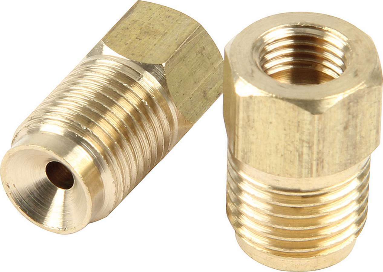 Fitting - Adapter - Straight - 3/8-24 in Inverted Flare Female to 1/2-20 and 9/16-18 Male - Brass - Side port Master Cylinders - 3/16 in Hardline - Kit