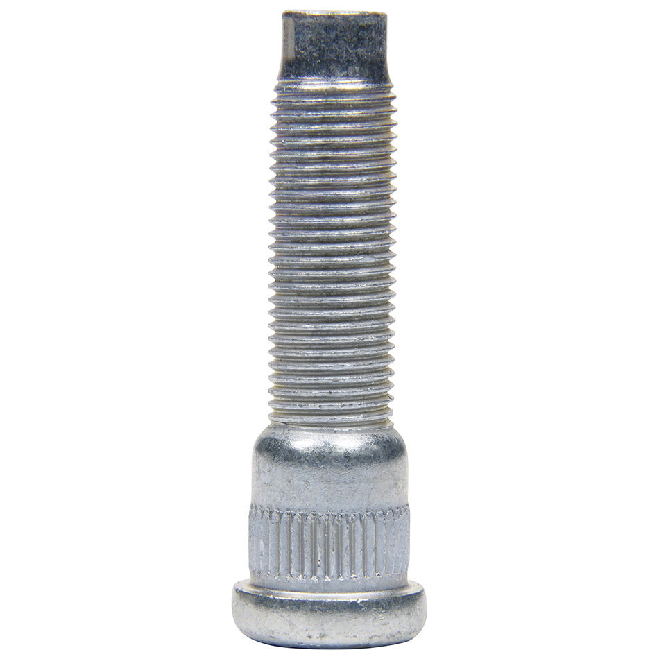 Wheel Stud - 1/2-20 in Thread - 2.250 in Long - 0.600 in Knurl - Steel - Zinc Oxide - Set of 5