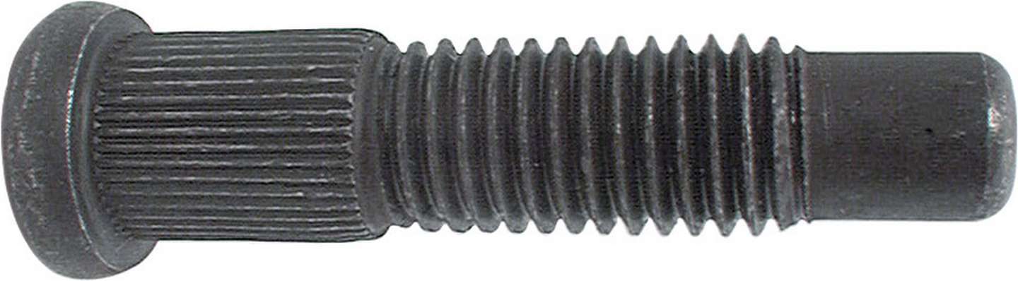 Wheel Stud - 5/8-11 in Thread - 2.750 in Long - 0.690 in Knurl - Steel - Black Oxide - Set of 40