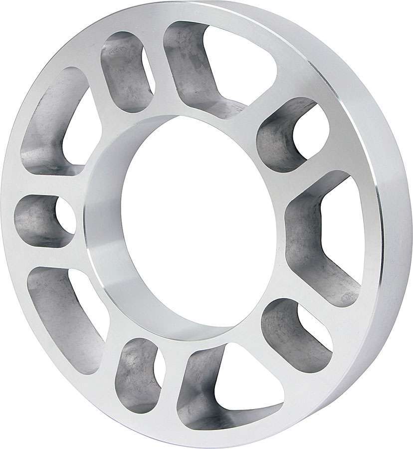 Wheel Spacer - 5 x 4.50 / 4.75 / 5.00 in Bolt Pattern - 1 in Thick - Aluminum - Clear Anodized - Each