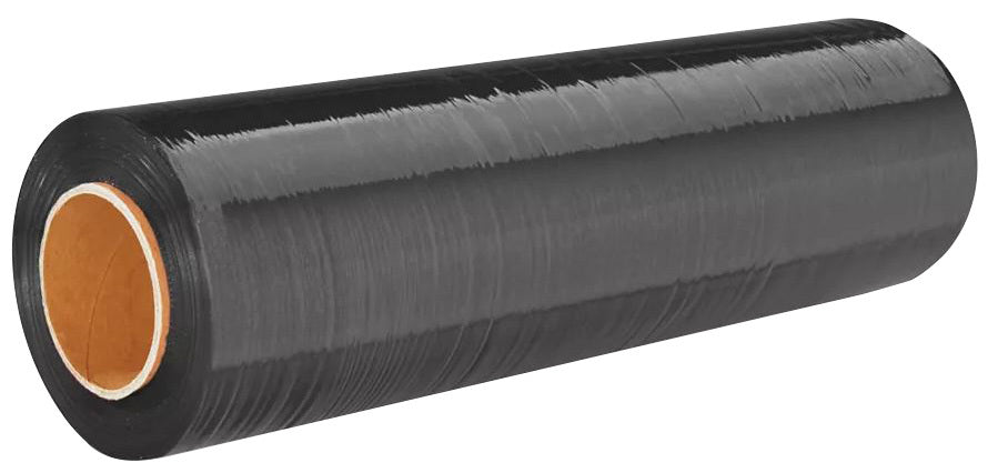 Tire Wrapping - 18 in Wide x 1500 ft Long - Plastic - Black - Each