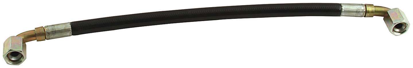 Power Steering Hose - 6 AN 90 Degree Hose Ends - 13.5 in Long - Protective Wrap - Steering Box to Pump - Sprint Car - Each