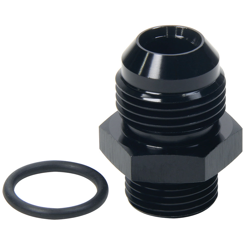 Fitting - Adapter - Straight - 10 AN Male to 8 AN Male O-Ring - Aluminum - Black Anodized - Each