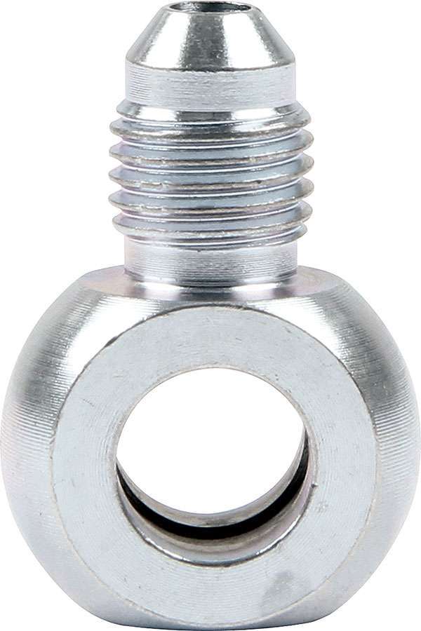 Fitting - Adapter Banjo - Straight - 4 AN Male to 10 mm Banjo - Steel - Zinc Oxide - Pair