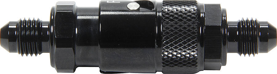Fitting - Quick Disconnect - Both Halves to 4 AN Male - Aluminum - Black Anodized - Kit