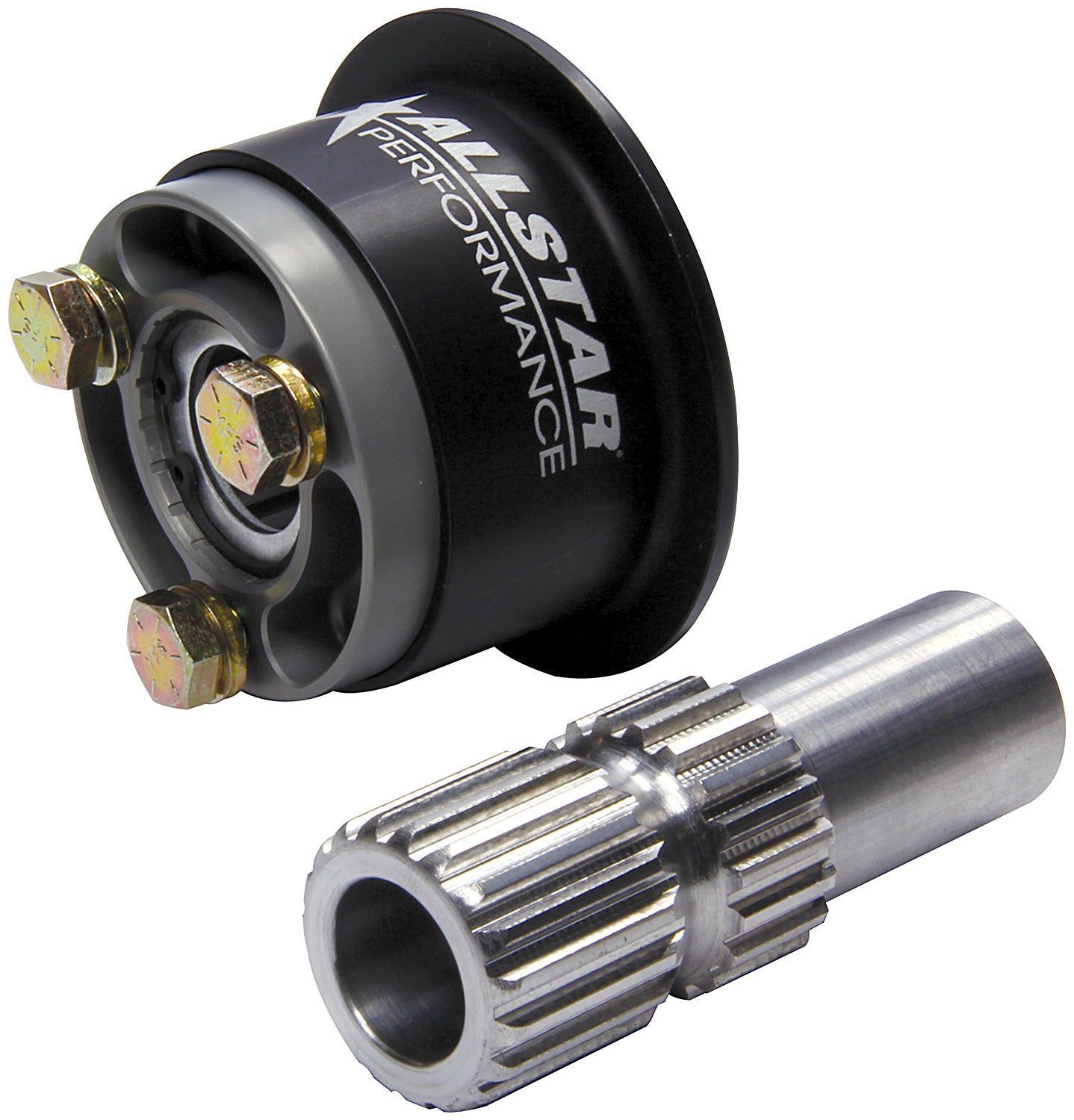 Steering Wheel Quick Release - 360 Degree Release - SFI 42.1 - Spline - Aluminum - Black Anodized - 3/4 in Shaft - Kit
