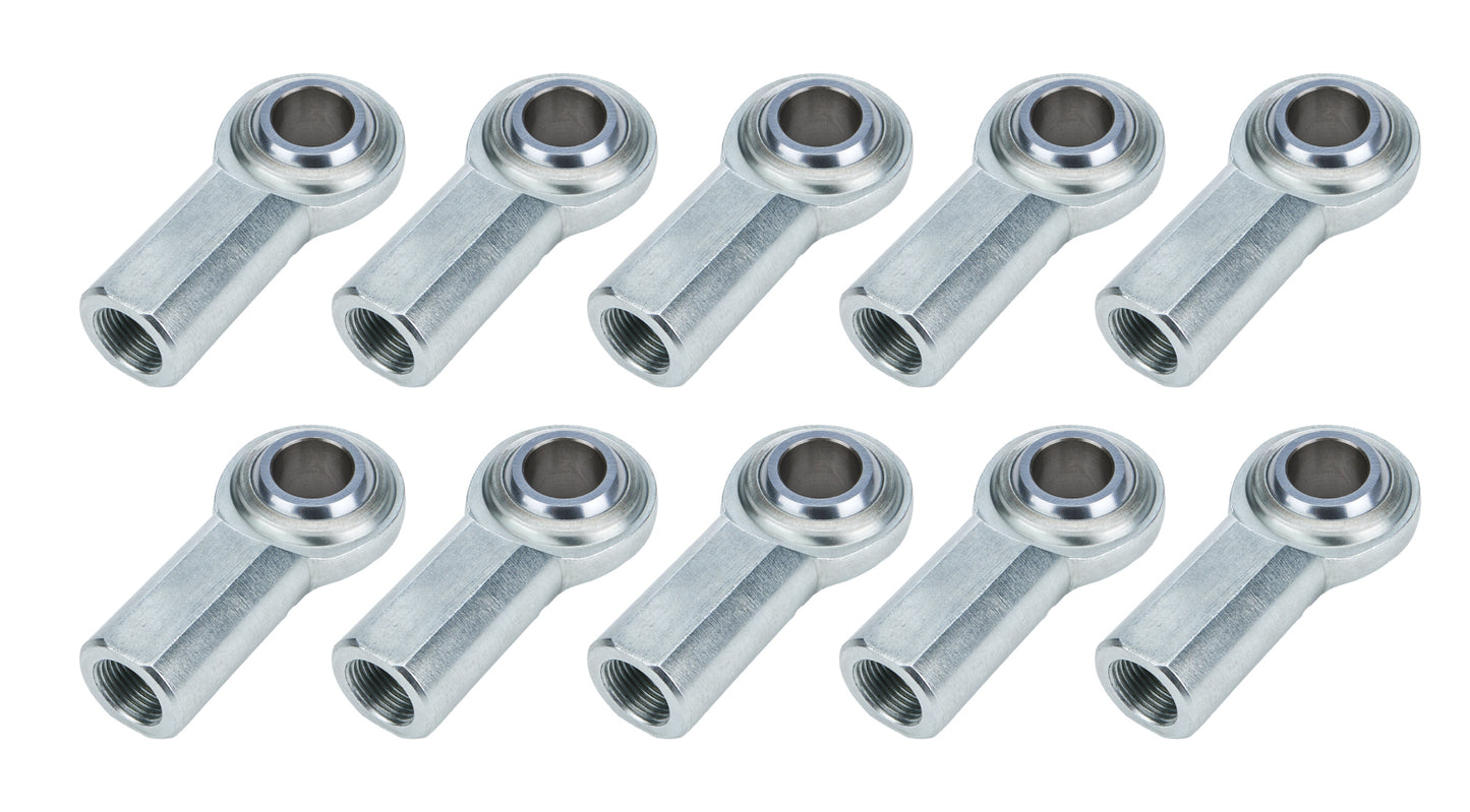 Rod End - Standard - Spherical - 3/4 in Bore - 3/4-16 in Right Hand Female Thread - Steel - Set of 10