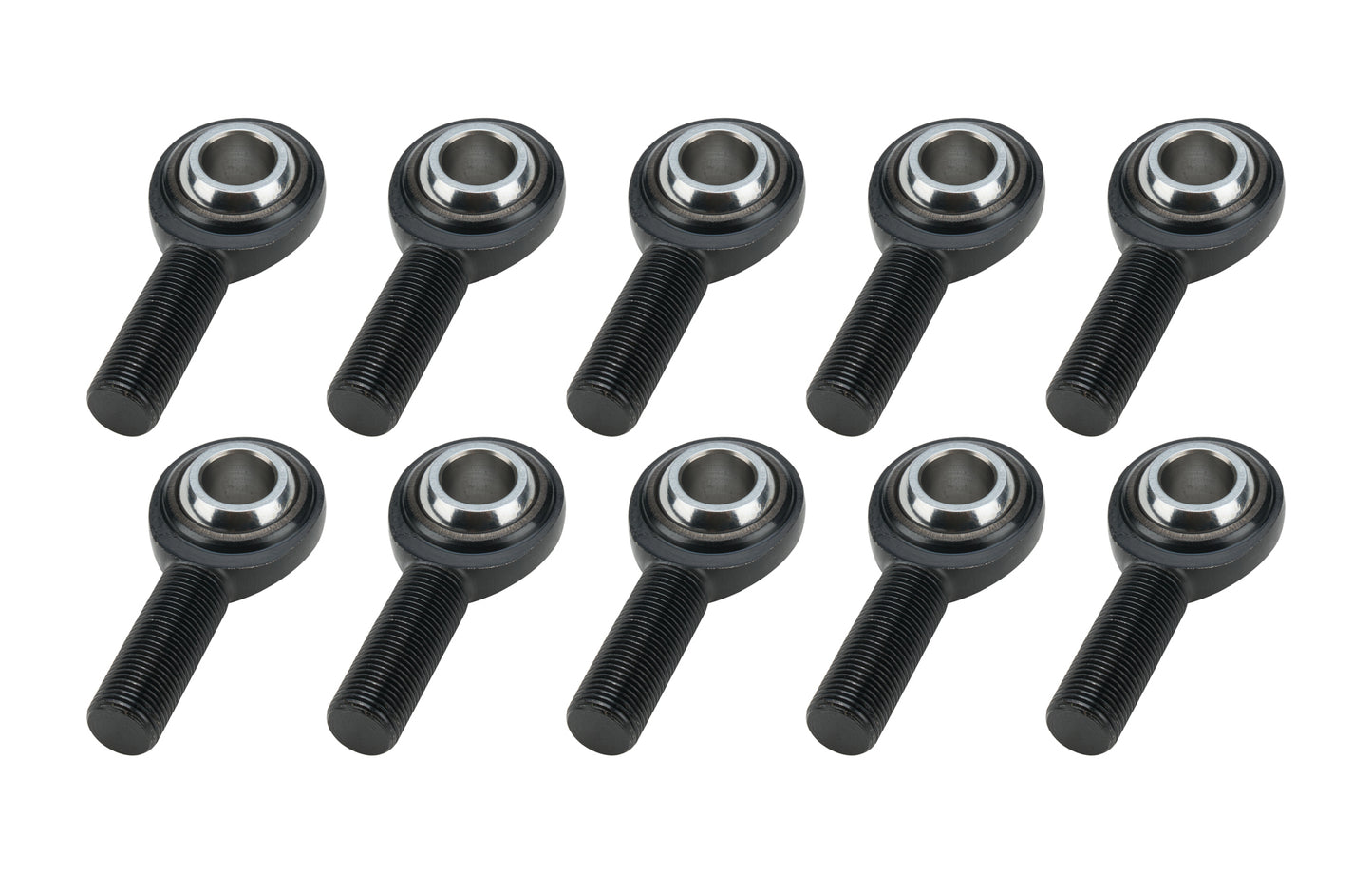 Rod End - Pro Series - Spherical - 5/8 in Bore - 5/8-18 in Left Hand Male Thread - Chromoly - Black Oxide - Set of 10