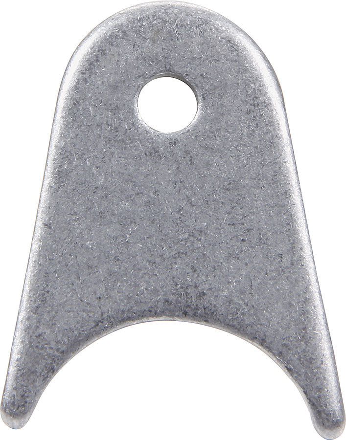 Chassis Tab - Radius - 1/4 in Mounting Hole - 1/8 in Thick - Steel - Natural - Set of 25
