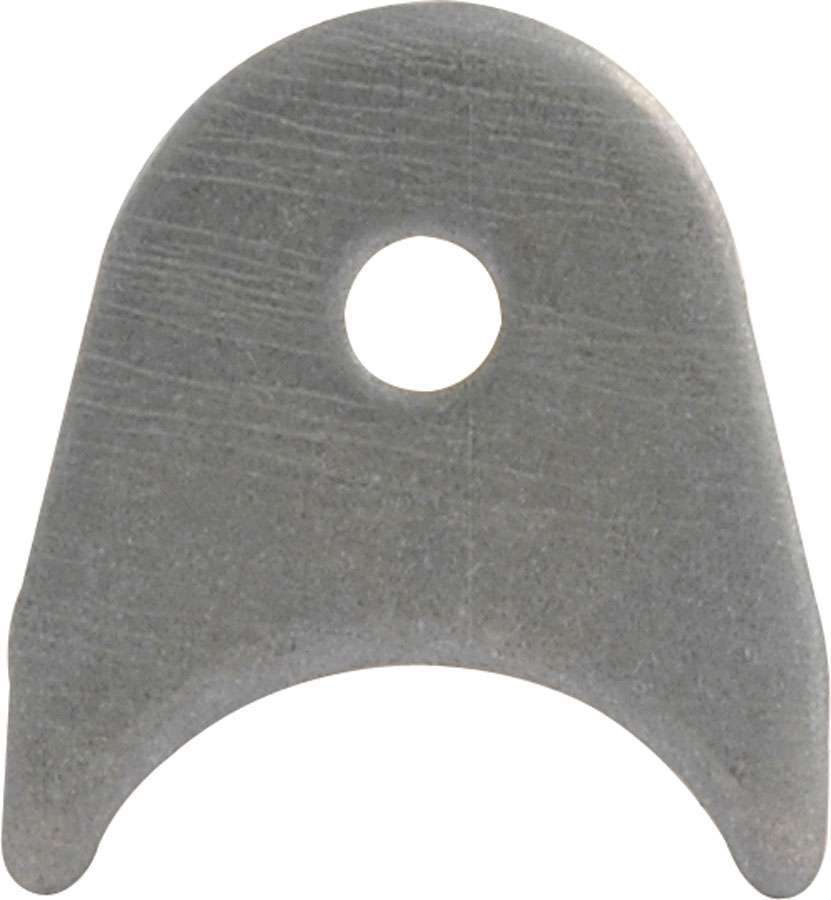 Chassis Tab - Radius - 1/4 in Mounting Hole - 1/8 in Thick - Steel - Natural - Set of 25