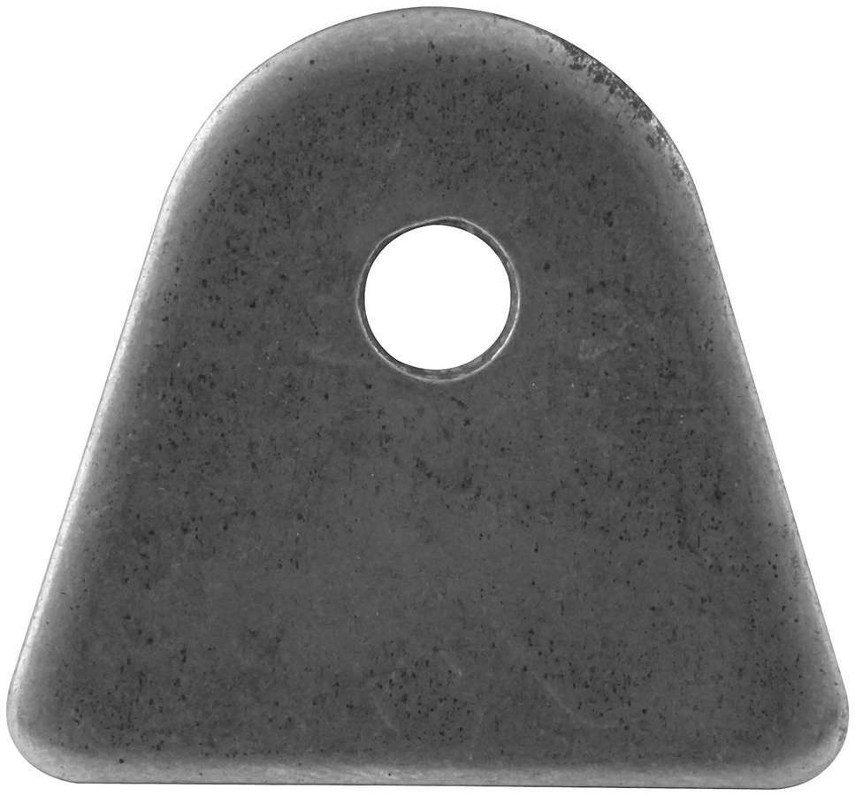 Chassis Tab - Flat - 1/4 in Mounting Hole - 1/8 in Thick - Steel - Natural - Set of 4
